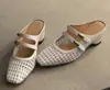 Zapatos Mocasín de Verano para Mujer Chuyuji con Aumento Interno de Altura, Sandalias Mary Jane Tejidas para Uso en Exteriores