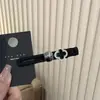 Nuevo Exquisito Pasador Negro Estilo Coreano, Pinza para el Cabello de Pedrería de Alta Gama, Pinza de Pato Versátil, Pinza Lateral