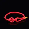 Pulsera de Hilo Rojo para Hombres y Mujeres en el Año del Caballo, Buena Suerte y Seguridad, Nudo de Amor Eterno, Cuerda Tejida al por Mayor Cuerda Hecha a Mano para DIY