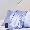 Envío directo transfronterizo Temu Etiquetado al por mayor en stock Satén de seda simulada Funda de almohada Núcleo de almohada sedoso refrescante Funda de almohada Ropa de cama