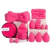 Set de 20 Piezas de Herramientas de Maquillaje Herramientas de Belleza Banda para el Cabello de Franela Esponja para Polvos Suave Agradable para la Piel Set de Beauty Blender