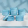 Venta al por mayor de Tarros Azules para Crema de 180/240/300/360/480g, Tarros para Crema Facial y Crema para Ojos, Tarros para Discos de Algodón Exfoliantes, Tarros para Crema