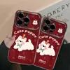 Cachorro de Cuadros Rojos Adecuado para Funda de Teléfono Móvil Apple 17Promax 16 Todo Incluido Redmi Xiaomi 15 Funda de Teléfono Móvil Todo Incluido