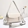Elegante y versátil, bolso cuadrado pequeño de solapa clásico de moda, bolso cruzado de hombro de moda estética para mujer