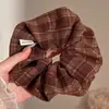 Ligas para el cabello estilo coreano, ligeras, con estampado de leopardo, elásticos para el cabello retro extragrandes, bandas elásticas para el cabello muy elásticas, scrunchies de moda para mujer