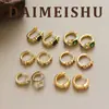 Qingdao DAMEISHU Moda Exquisito Versátil Colorido Circonita Aretes Pendientes Lujo Ligero Sensación de Alta Gama Joyería para Orejas En Stock Al Por Mayor