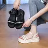 Sandalias de Mujer de Moda Famosas en Internet 2026 Verano Nuevas Estilo Hada Suela Gruesa de Moda Antideslizantes para Exteriores Súper Suaves Sandalias de Mujer