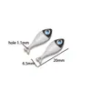 Acero Inoxidable Europeo y Americano Doble Cara Goteo de Aceite Colgante de Pez DIY Moda Collar Pendientes Colgante 18K Accesorios Joyería Transfronterizo