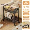 Carrito Pequeño Estante de Almacenamiento Dormitorio Móvil Multicapa Gabinete de Almacenamiento de Piso Hogar Debajo de la Mesa Estante Multifuncional para Organizar Libros