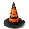 Chapéu de Bruxa para Halloween, Chapéu de Bruxo e Abóbora, Itens Decorativos, Adereços para Apresentação de Dança de Jardim de Infância