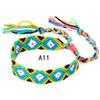 Pulseras Tejidas de Venta Caliente Europeas y Americanas, Pulseras de Amistad Arcoíris Hechas a Mano Estilo Étnico Nepalí, Joyería al por Mayor