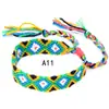 Popular en Europa y América: Pulseras Tejidas Arcoíris Hechas a Mano en Estilo Étnico Nepalí, Venta al por Mayor de Joyería