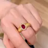 Anillo Popular de Huevo de Paloma Cepillado de Xiaohongshu para Mujer, Versión Ancha de Diamante Brillante Vintage con Perlas, Anillo Estilo Palacio