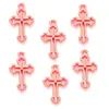Liga de Zinco Vintage Cruz Oca Acessórios para Joias DIY Pulseira Chaveiro Pingente Decorativo T106