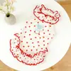 Faldas para Mascotas Verano Ropa para Perros y Gatos Suministros Delgada Transpirable Venta al por Mayor Ropa Transfronteriza Floral con Volantes Falda de Princesa