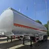 Semirreboque Tanque de Aço Carbono de 4 Eixos de Baixo Custo Transfronteiriço para Óleo Comestível, Reboque Tanque de Óleo de 50/60 Metros Cúbicos, Veículo de Transporte de Leite