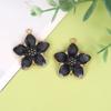 Pequeño colgante estilo Ins, accesorios de bricolaje, flor de color perlado, pendientes clásicos de flor de cinco pétalos, llavero, pulsera, venta al por mayor