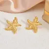 Pendientes Irregulares Geométricos de Nuevo Producto Transfronterizos, Acero Inoxidable de Acero de Titanio Chapado en Oro de 18 Quilates, Pendientes Vintage, Joyería Exquisita de Alta Gama