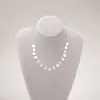 Europeu e americano transfronteiriço jóias rodada lantejoulas pingente clavícula colar de corrente moda simples criativo colar de liga das mulheres
