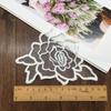 Coreano - estilo organza bordado flor artesanal jóias rendas flor acessórios roupa interior decorativa malha pano adesivos acessórios
