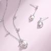 Colar de pérolas streamer original para mulheres 925 prata esterlina Mori Fashion geométrico estilo coreano pingente oco em estilo suéter corrente