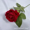 Rosa Artificial Rosa de Flanela Amante de Rosas Rosa Pérola Rosa casamento Salão de Casamento Arranjo de Flores Exibição Doméstica Atacado