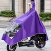 Poncho impermeável genuíno, ultra macio, ultra espesso, tamanho extragrande, comprimento estendido, capa de chuva para motocicleta para uma ou duas pessoas, poncho de chuva alargado para veículo elétrico