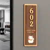 Placa de Número de Puerta de Lujo y Creativa para Uso Doméstico, Personalizada para Casas Residenciales, Hoteles, Villas y Casas de Huéspedes