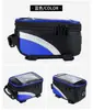 Bolsa para Bicicleta Impermeable Bolsa para Manillar Frontal Bolsa con Pantalla Táctil Bolsa para Bicicleta de Montaña Bolsa para Teléfono Bolsa para Tubo Superior Bolsa Doble Bolsa para Sillín Bolsa de Ciclismo