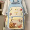 Mochila Escolar Fofa para Alunos do Ensino Fundamental, Ita Bag Estilo Japonês, Grande Capacidade, Alto Valor Estético, Mochila de Estudante, Mochila Transparente para Faculdade