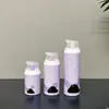 Botella de vacío de pequeña capacidad de 15ml30ml50ml hecha de material PP, material de empaque para cuidado de la piel con resorte de plástico, personalizable y procesable