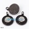 Accesorios DIY Cobre Puro Microincrustado Yin y Yang Diagramas de Ocho Trigramas Buda Maitreya Cabeza de León Colgante Pequeño Colgante Pequeño