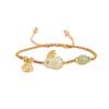 Nueva Ágata Jade Hetian Conejo Pulsera Bendecida Femenina Diseño de Nicho Sentido Tejido Puro Hecho a Mano Cuerda de Mano Roja de Red Tiktok Marea