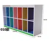 Estante para Jardim de Infância Armário Combinado de Brinquedos Infantis Armário de Armazenamento com Formato de Desenho Animado Armazenamento de Madeira Placa à Prova de Fogo Estante de Livros