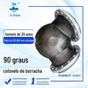 Conexão de Flange de Cotovelo de Borracha de 90 Graus Junta Flexível de Borracha Cotovelo de Enrolamento de Borracha Resistente a Óleo Amortecedor