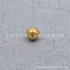 Campana maciza de latón al por mayor Campana sin sonido hecha a mano con cuentas Campana con patrón de cobre Accesorios para llaveros de joyería DIY