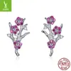 Brincos de zircônia para esteira original Yinziyun atacado transfronteiriço temperamento de luxo leve brincos de presente de Dia dos Namorados BSE040