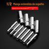 Soquete sextavado estendido 1/2 8-32mm soquete sextavado pistola de ar pequena soquete sextavado aprofundado soquete sextavado chave de soquete