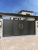Puertas de Aleación de Aluminio de Apertura Simple y Doble Acero Inoxidable Estilo Chino Nuevo Puerta de Patio Villa Puerta de Entrada Casa de Campo Grande Construida por Uno Mismo Puerta de Jardín