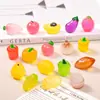 Paisaje Miniatura Verduras y Frutas Artificiales Juguetes de Comida DIY Adornos de Decoración Accesorios de Bolsa Sorpresa Escritorio Fruta Artificial Resina