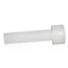 Tornillos de Plástico Cilíndricos Hexagonales de PVDF M3-M12 Resistentes a Ácidos y Álcalis Fuertes Tornillos de Cabeza Hexagonal Cilíndrica Resistentes a Ácidos
