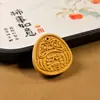 Madera de águila tallada Bodhidharma Tarjeta de buena suerte Accesorios DIY Joyería Llavero de la suerte Colgante de pulsera Juguete Venta al por mayor