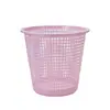 Cubo de basura de plástico hueco para sala de estar y dormitorio, papelera para residuos de papel, cesta simple sin tapa para papel higiénico, cubo de basura de limpieza