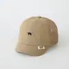Gorra de malla infantil con bordado de oso lindo, gorra de béisbol simple estilo coreano para proteger del sol para niños y niñas, gorra de béisbol para exteriores