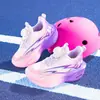 Zapatos Infantiles Transfronterizos con Hebilla Giratoria Zapatillas Modelo Nuevo Primavera 2026 Zapatos Ligeros para Correr de Niños Zapatos de Baloncesto de Suela Suave para Niños