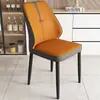 Silla Nórdica Simple Silla con Respaldo de Lujo Ligero Moderno Italiano Silla de Comedor para el Hogar Silla para Mesa de Comedor de Hotel Taburete de Restaurante Metal