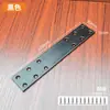 Conector de Placa Recta Engrosada Lámina de Hierro Ángulo de Refuerzo para Muebles Barra Recta Código de Esquina Tablero de Mesa Silla Cama Fijador de Bastidor de Cama