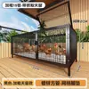 Caja de Cría para el Hogar, Jaula para Pollos de Tubo Cuadrado, Gallinero Plegable para Uso Doméstico Rural al Aire Libre y en Interiores, Jaula de Cría de Malla de Alambre para Patos y Gansos
