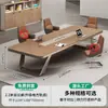 Mesa de Conferencias Mesa Larga Muebles de Oficina Simples Modernos Mesa de Entrenamiento para Negociación Mesa Grande de Recepción de Oficina Combinación