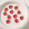 Zhentu Mini Frutas Dulces Realistas Cerezas Accesorios Pendientes DIY Decoraciones para Ropa Accesorios de Resina